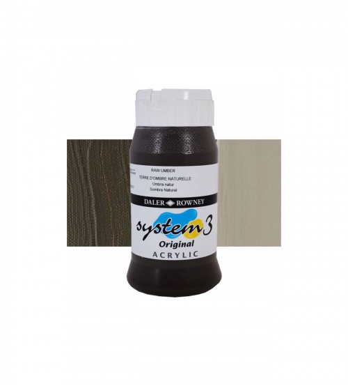 Daler Rowney System3 500 ml Akrilik Boya 247 Raw Umber